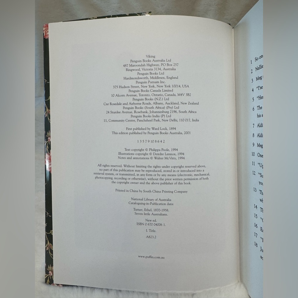 Seven Little Australians, Book by Ethel Turner, Viking Pub. 2001 edition AUS - Picture 6 of 16